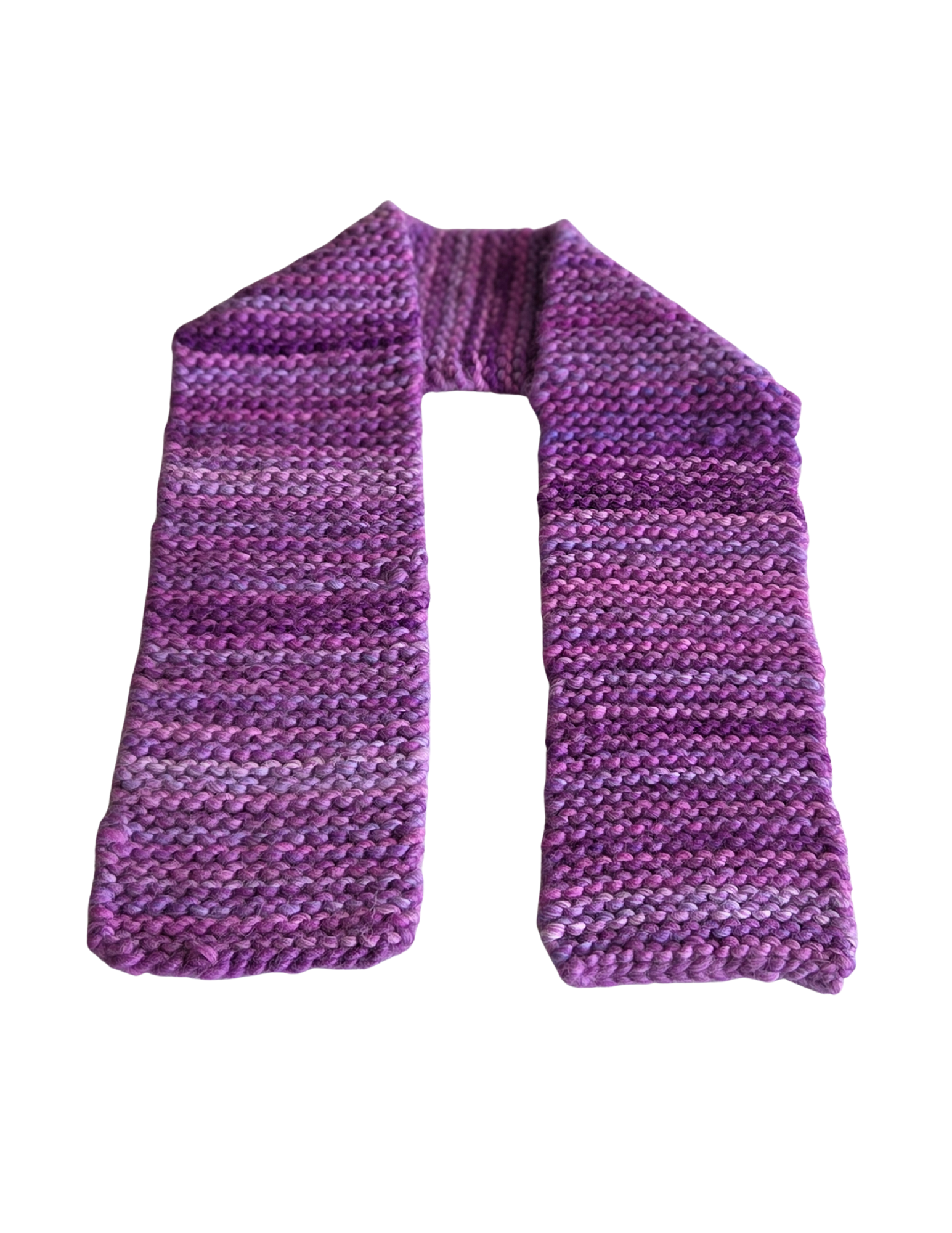 Handcrafted Knitted Scarf – Purple Blend
