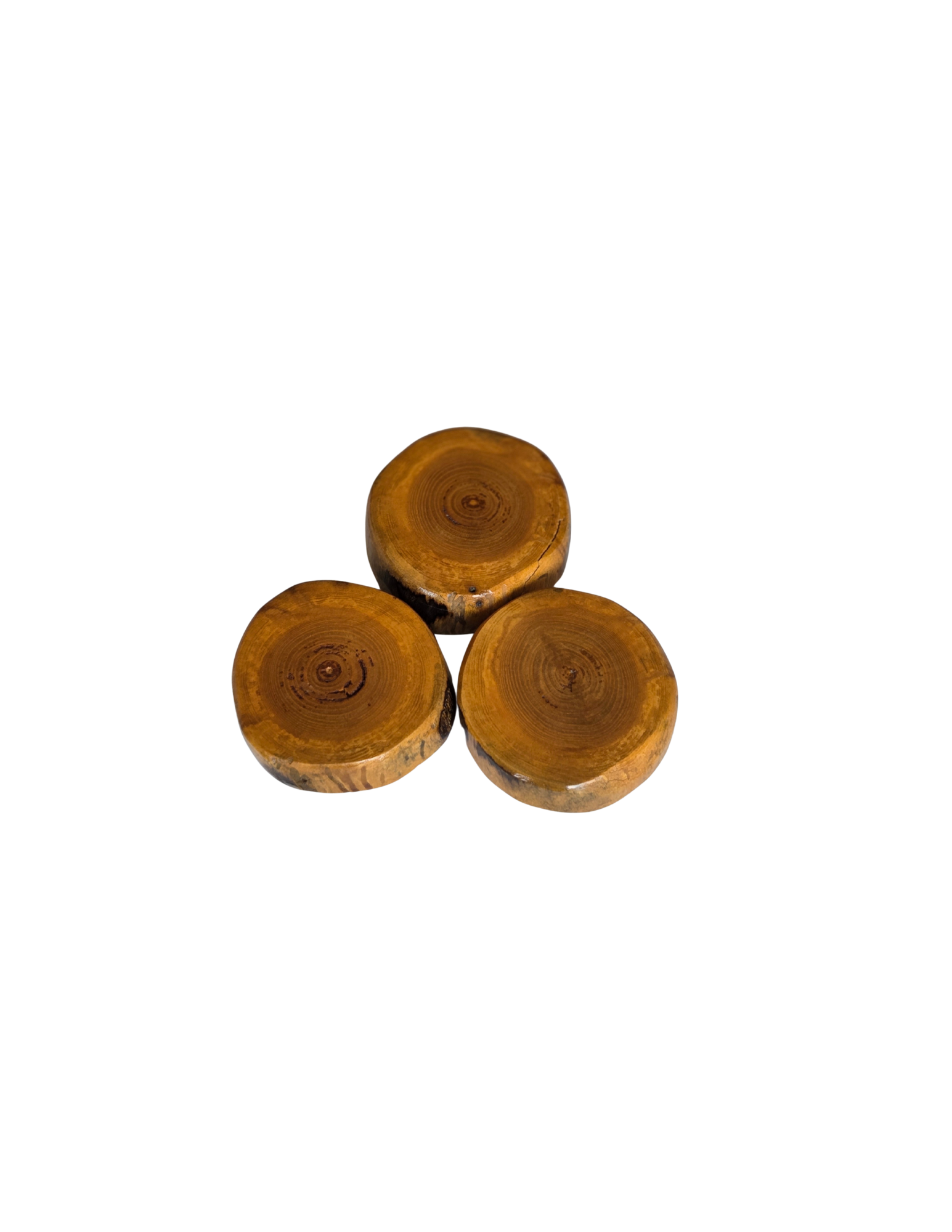 Live Edge Candle Coasters- 3 Pack