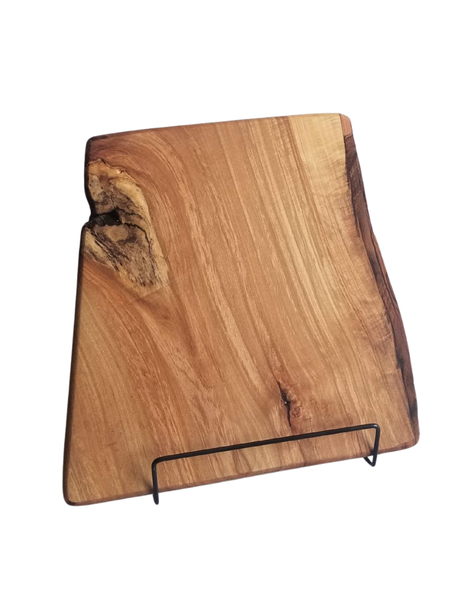 Silver Maple Live Edge Charcuterie Board – 9" x 9" with Knot